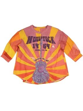 Woodstock 1969 Psychedelic Festival Graphic Top Small